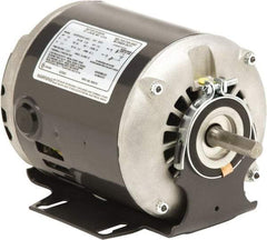 US Motors - 1/2 hp, ODP Enclosure, Auto Thermal Protection, 1,725 RPM, 115 Volt, 60 Hz, Industrial Electric AC/DC Motor - Size 48/56 Frame, Resilient Mount, 1 Speed, Sleeve Bearings, A Class Insulation, Reversible - Exact Tool & Supply