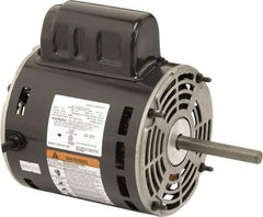 US Motors - 1/3 hp, ODP Enclosure, Auto Thermal Protection, 1,650 RPM, 115 Volt, 60 Hz, Industrial Electric AC/DC Motor - Size 48 Frame, Stud Mount, 1 Speed, Ball Bearings, 4.0 Full Load Amps, B Class Insulation, CW Lead End - Exact Tool & Supply