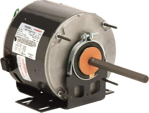US Motors - 1/3 hp, ODP Enclosure, Auto Thermal Protection, 825 RPM, 230 Volt, 60 Hz, Industrial Electric AC/DC Motor - Size 48 Frame, Hub/Stud Mount, 1 Speed, Ball Bearings, 3.0 Full Load Amps, B Class Insulation, Reversible - Exact Tool & Supply