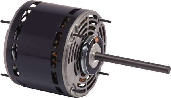 US Motors - 1/3 hp, ODP Enclosure, Auto Thermal Protection, 825 RPM, 208/230 Volt, 50 Hz, Industrial Electric AC/DC Motor - Size 48 Frame, Band Mount, 2 Speed, SAB/Sleeve Bearings, 2.8 Full Load Amps, B Class Insulation, CCW Lead End - Exact Tool & Supply