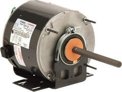 US Motors - 1/3 hp, ODP Enclosure, Auto Thermal Protection, 825 RPM, 208-230 Volt, 60 Hz, Industrial Electric AC/DC Motor - Size 48 Frame, Hub/Stud Mount, 1 Speed, Ball Bearings, 2.7 Full Load Amps, B Class Insulation, CCW Lead End Rev - Exact Tool & Supply
