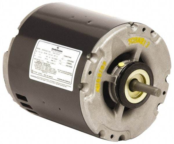 US Motors - 1/2 hp, ODP Enclosure, Auto Thermal Protection, 1,725 RPM, 230 Volt, 60 Hz, Industrial Electric AC/DC Motor - Size 56 Frame, Hub Mount, 1 Speed, Sleeve Bearings, 4.8 Full Load Amps, B Class Insulation, CW Shaft End - Exact Tool & Supply