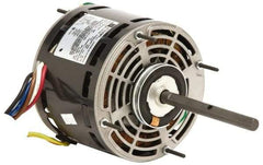 US Motors - 1/6 hp, ODP Enclosure, Auto Thermal Protection, 1,050 RPM, 208-230 Volt, 60 Hz, Industrial Electric AC/DC Motor - Size 42 Frame, Hub Mount, 1 Speed, SAB Bearings, 3.0 Full Load Amps, A Class Insulation, CW Drive End - Exact Tool & Supply