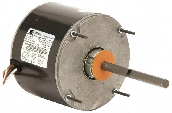 US Motors - 1/20 hp, OAO Enclosure, Auto Thermal Protection, 1,500 RPM, 230 Volt, 60 Hz, Industrial Electric AC/DC Motor - Size 42 Frame, 1 Speed, SAB/Sleeve Bearings, 1.1 Full Load Amps, A Class Insulation, CCW Drive End - Exact Tool & Supply