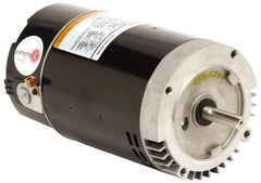 US Motors - 2 hp, ODP Enclosure, Auto Thermal Protection, 3,450 RPM, 230 Volt, 60 Hz, Industrial Electric AC/DC Motor - Size 56 Frame, C-Face Mount, 2 Speed, Ball Bearings, B Class Insulation, CW Lead End - Exact Tool & Supply