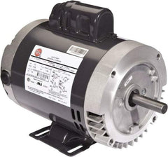 US Motors - 1/2 hp, ODP Enclosure, Auto Thermal Protection, 1,725 RPM, 115/208-230 Volt, 60 Hz, Industrial Electric AC/DC Motor - Size 56 Frame, J-Face/Base Mount, 1 Speed, Ball Bearings, 8.9/4.4-4.5 Full Load Amps, B Class Insulation, CCW Drive End - Exact Tool & Supply
