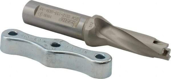 Iscar - 0.512 to 0.528" Diam, 3xD, 1.53" Max Depth, 5/8" Shank Diam, 4.11" OAL, Replaceable Tip Drill - IDI-SG, IDI-SK Insert, DCM Toolholder, Series ChamDrill - Exact Tool & Supply