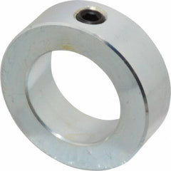 Climax Metal Products - 1-5/16" Bore, Steel, Set Screw Shaft Collar - 2-1/8" Outside Diam, 11/16" Wide - Exact Tool & Supply