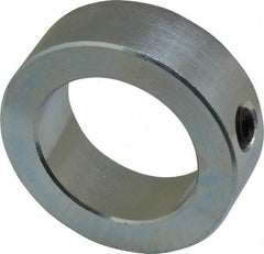 Climax Metal Products - 1-1/2" Bore, Steel, Set Screw Shaft Collar - 2-1/4" Outside Diam, 3/4" Wide - Exact Tool & Supply