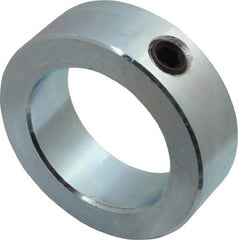 Climax Metal Products - 1-7/8" Bore, Steel, Set Screw Shaft Collar - 2-3/4" Outside Diam, 7/8" Wide - Exact Tool & Supply