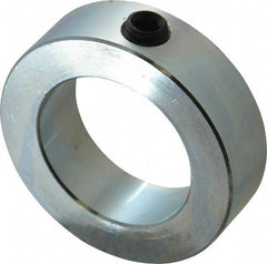 Climax Metal Products - 1-15/16" Bore, Steel, Set Screw Shaft Collar - 3" Outside Diam, 7/8" Wide - Exact Tool & Supply