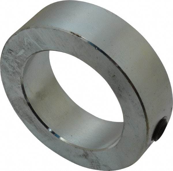 Climax Metal Products - 2-3/16" Bore, Steel, Set Screw Shaft Collar - 3-1/4" Outside Diam, 15/16" Wide - Exact Tool & Supply