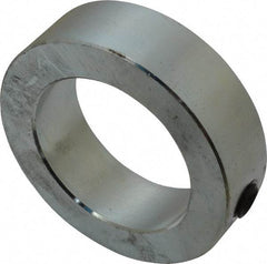 Climax Metal Products - 2-3/16" Bore, Steel, Set Screw Shaft Collar - 3-1/4" Outside Diam, 15/16" Wide - Exact Tool & Supply