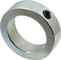 Climax Metal Products - 2-1/4" Bore, Steel, Set Screw Shaft Collar - 3-1/4" Outside Diam, 15/16" Wide - Exact Tool & Supply