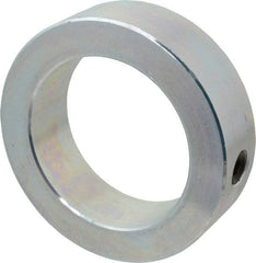 Climax Metal Products - 2-7/16" Bore, Steel, Set Screw Shaft Collar - 3-1/2" Outside Diam, 1" Wide - Exact Tool & Supply