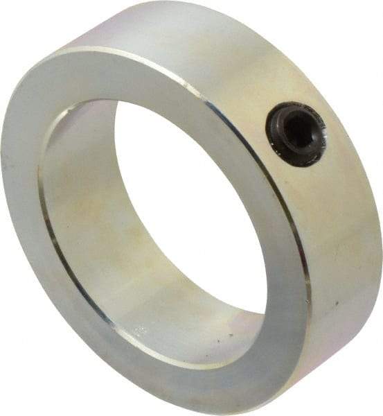 Climax Metal Products - 2-1/2" Bore, Steel, Set Screw Shaft Collar - 3-1/2" Outside Diam, 1" Wide - Exact Tool & Supply