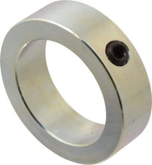 Climax Metal Products - 2-1/2" Bore, Steel, Set Screw Shaft Collar - 3-1/2" Outside Diam, 1" Wide - Exact Tool & Supply