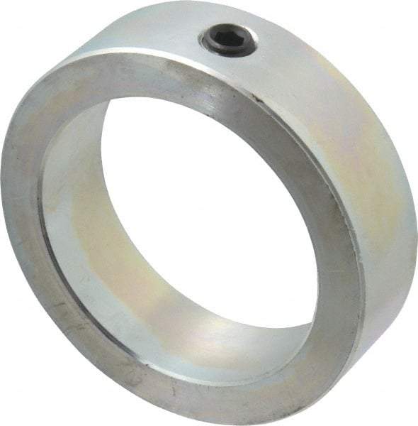 Climax Metal Products - 3" Bore, Steel, Set Screw Shaft Collar - 4" Outside Diam, 1-1/8" Wide - Exact Tool & Supply