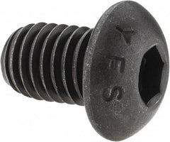Value Collection - 1/2-13 UNC Hex Socket Drive, Button Screw - Alloy Steel, Black Oxide Finish, Fully Threaded, 3/4" Length Under Head - Exact Tool & Supply