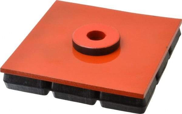 Mason Ind. - 6" Long x 6" Wide x 1" Thick, Neoprene & Steel, Machinery Leveling Pad & Mat - 1,800 Lb Max Load - Exact Tool & Supply