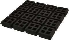 Mason Ind. - 8" Long x 8" Wide x 3/4" Thick, Rubber, Machinery Leveling Pad & Mat - Exact Tool & Supply