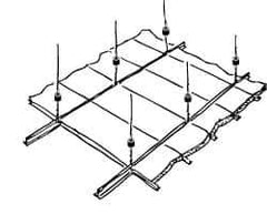 Mason Ind. - 60 to 155 Lb Capacity, Vibration Control Hanger - 1-1/4" Wide, White - Exact Tool & Supply