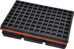 Mason Ind. - 6" Long x 4" Wide x 1-1/4" Thick, Neoprene & Steel, Machinery Leveling Pad & Mat - 1,200 Lb Max Load - Exact Tool & Supply