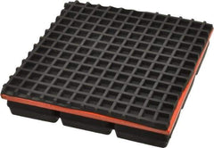 Mason Ind. - 6" Long x 6" Wide x 1-1/4" Thick, Neoprene & Steel, Machinery Leveling Pad & Mat - 1,800 Lb Max Load - Exact Tool & Supply