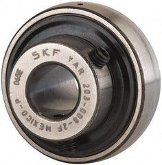 SKF - 1/2" ID x 1.5748" OD, 1,650 Lb Dynamic Capacity, Insert Bearing Insert Bearing - 0.4724" Race Width, 1,070 Lb Static Capacity - Exact Tool & Supply