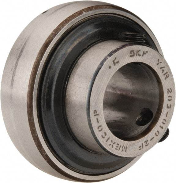 SKF - 5/8" ID x 1.5748" OD, 1,650 Lb Dynamic Capacity, Insert Bearing Insert Bearing - 0.4724" Race Width, 1,070 Lb Static Capacity - Exact Tool & Supply