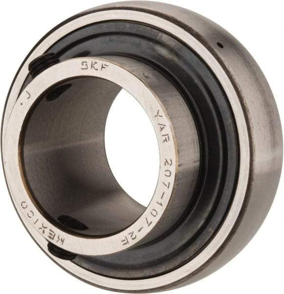 SKF - 1-7/16" ID x 2.8346" OD, 4,410 Lb Dynamic Capacity, Insert Bearing Insert Bearing - 3/4" Race Width, 3,440 Lb Static Capacity - Exact Tool & Supply
