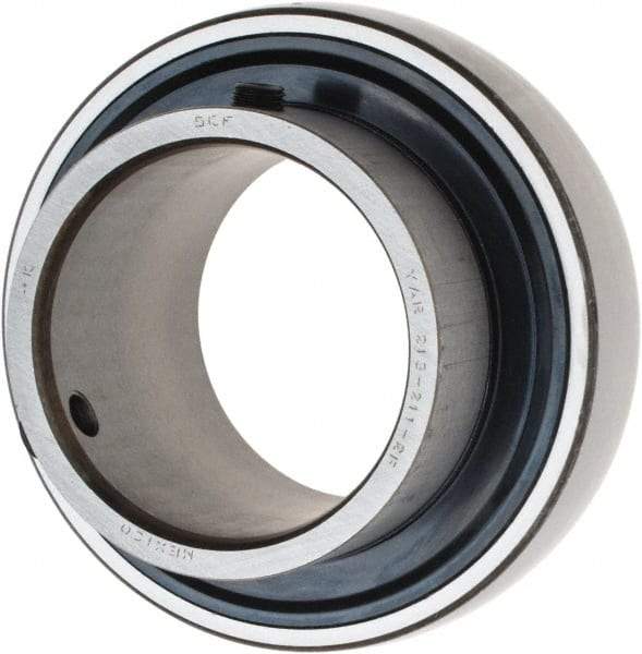 SKF - 2-11/16" ID x 4.7244" OD, 9,900 Lb Dynamic Capacity, Insert Bearing Insert Bearing - 1-1/16" Race Width, 8,990 Lb Static Capacity - Exact Tool & Supply