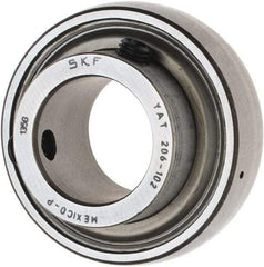 SKF - 1-1/8" ID x 2.4409" OD, 3,380 Lb Dynamic Capacity, Insert Bearing Insert Bearing - 0.7087" Race Width, 2,520 Lb Static Capacity - Exact Tool & Supply