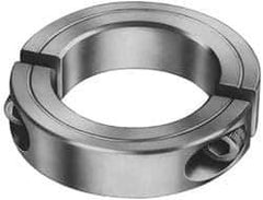 Climax Metal Products - 9mm Bore, Steel, Two Piece Shaft Collar - 1" Outside Diam - Exact Tool & Supply