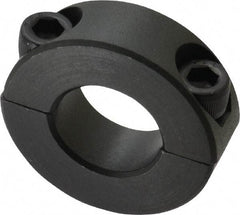 Made in USA - 3/4" Bore, Steel, Two Piece Shaft Collar - 1-1/2" Outside Diam, 1/2" Wide - Exact Tool & Supply