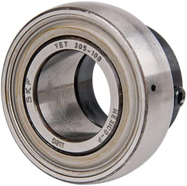 SKF - 1" ID x 2.0472" OD, 2,430 Lb Dynamic Capacity, Insert Bearing Insert Bearing - 0.5906" Race Width, 1,750 Lb Static Capacity - Exact Tool & Supply