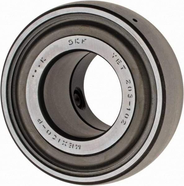 SKF - 1-1/8" ID x 2.4409" OD, 3,380 Lb Dynamic Capacity, Insert Bearing Insert Bearing - 0.7087" Race Width, 2,520 Lb Static Capacity - Exact Tool & Supply