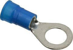 3M - 6-6 AWG Partially Insulated Crimp Connection Circular Ring Terminal - 1/2" Stud, Copper Contact - Exact Tool & Supply