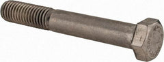 Value Collection - 1/2-13 UNC, 3-1/2" Length Under Head Hex Head Cap Screw - Partially Threaded, Grade 316 Stainless Steel, Uncoated, 3/4" Hex - Exact Tool & Supply