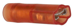3M - 22 to 18 AWG, Nylon, Fully Insulated, Female Wire Disconnect - 3/16 Inch Wide Tab, Red, RoHS 2011/65/EU Compliant - Exact Tool & Supply