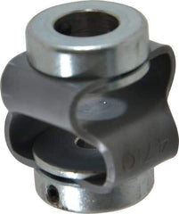 Huco - 3/8" Max Bore Diam, Flexible Flex P Double Loop Coupling - 27mm OD, Polyurethane - Exact Tool & Supply