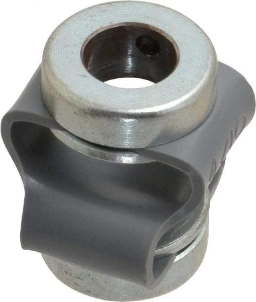 Huco - 3/8" Max Bore Diam, Flexible Flex P Double Loop Coupling - 27mm OD, Polyurethane - Exact Tool & Supply