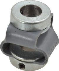 Huco - 3/8" Max Bore Diam, Flexible Flex P Double Loop Coupling - 27mm OD, Polyurethane - Exact Tool & Supply