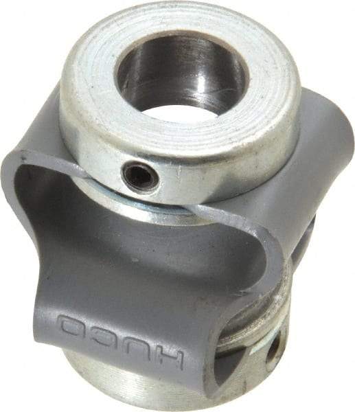 Huco - 3/8" Max Bore Diam, Flexible Flex P Double Loop Coupling - 27mm OD, Polyurethane - Exact Tool & Supply