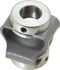 Huco - 3/8" Max Bore Diam, Flexible Flex P Double Loop Coupling - 27mm OD, Polyurethane - Exact Tool & Supply