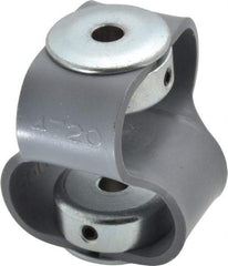 Huco - 1/4" Max Bore Diam, Flexible Flex P Double Loop Coupling - 48mm OD, Polyurethane - Exact Tool & Supply