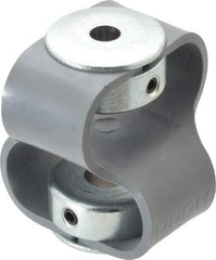 Huco - 3/8" Max Bore Diam, Flexible Flex P Double Loop Coupling - 48mm OD, Polyurethane - Exact Tool & Supply