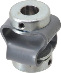 Huco - 3/8" Max Bore Diam, Flexible Flex P Double Loop Coupling - 48mm OD, Polyurethane - Exact Tool & Supply