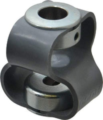 Huco - 1/2" Max Bore Diam, Flexible Flex P Double Loop Coupling - 48mm OD, Polyurethane - Exact Tool & Supply