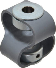 Huco - 7/16" Max Bore Diam, Flexible Flex P Double Loop Coupling - 48mm OD, Polyurethane - Exact Tool & Supply